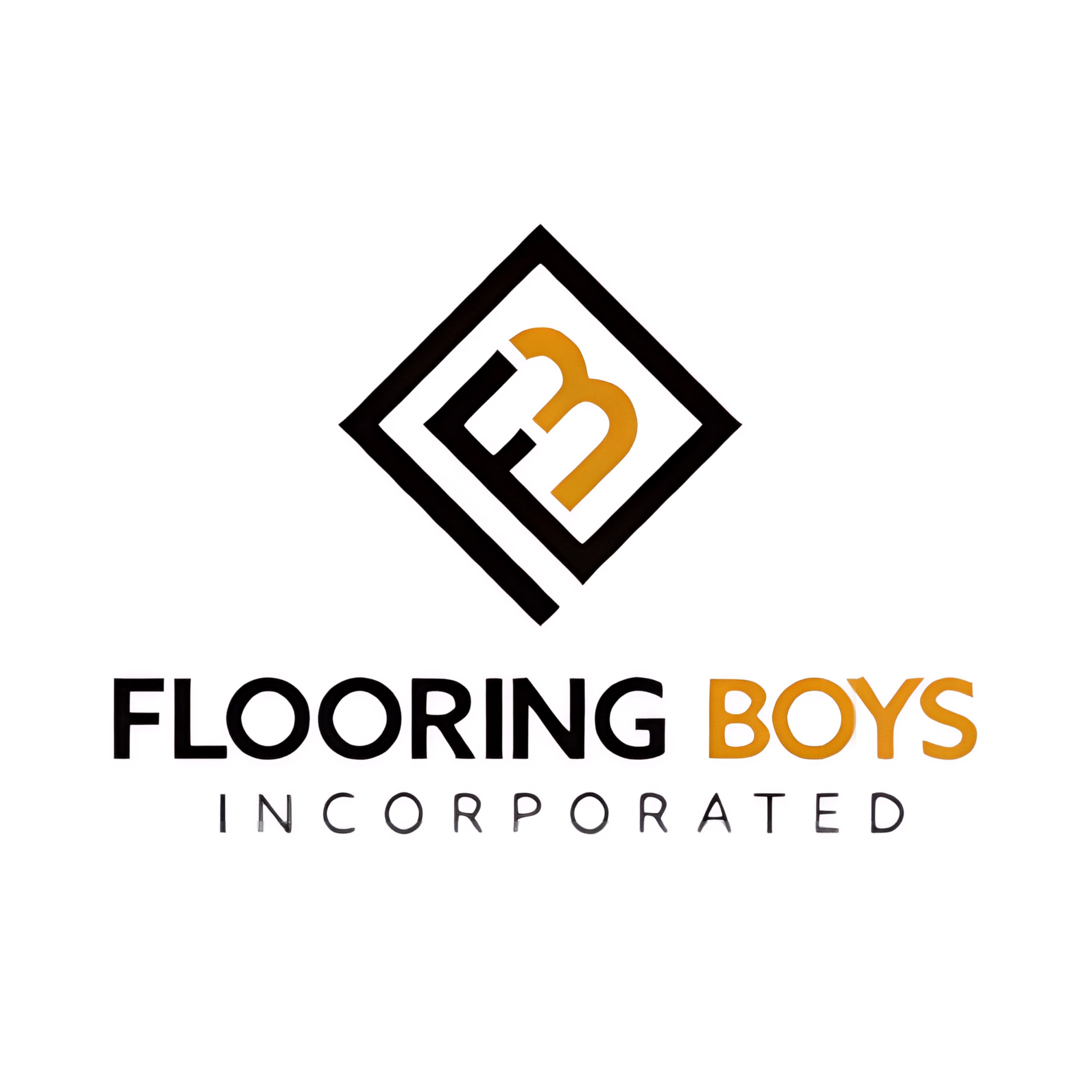 A logo for a company called flooring boys incorporated.