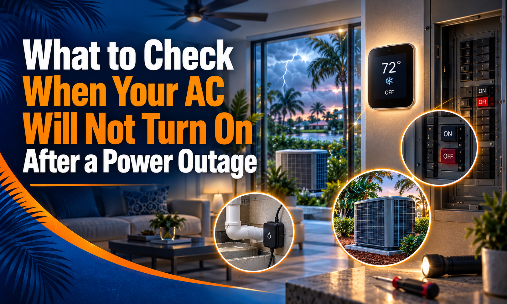 What to Check When Your AC Will Not Turn On After a Power Outage in SWFL