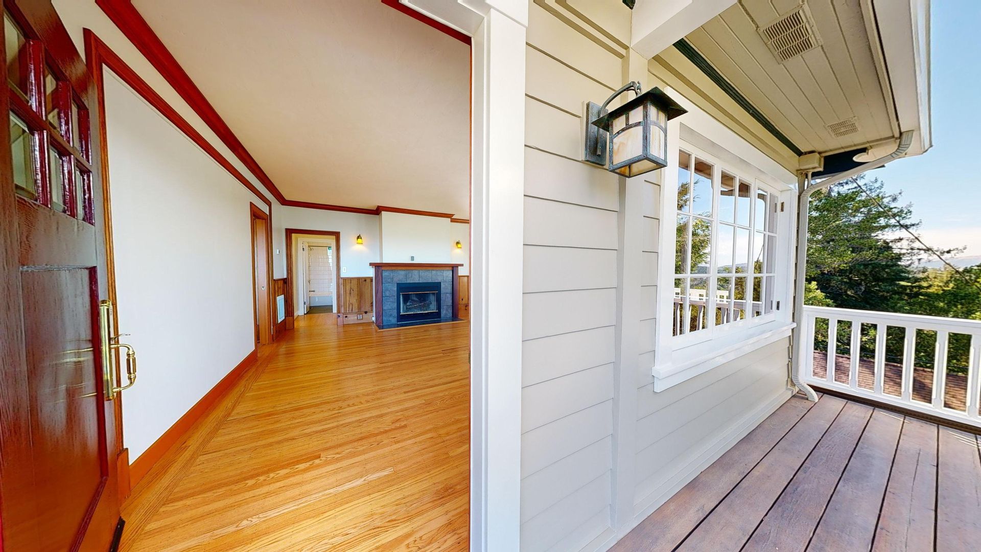 entrance to living area