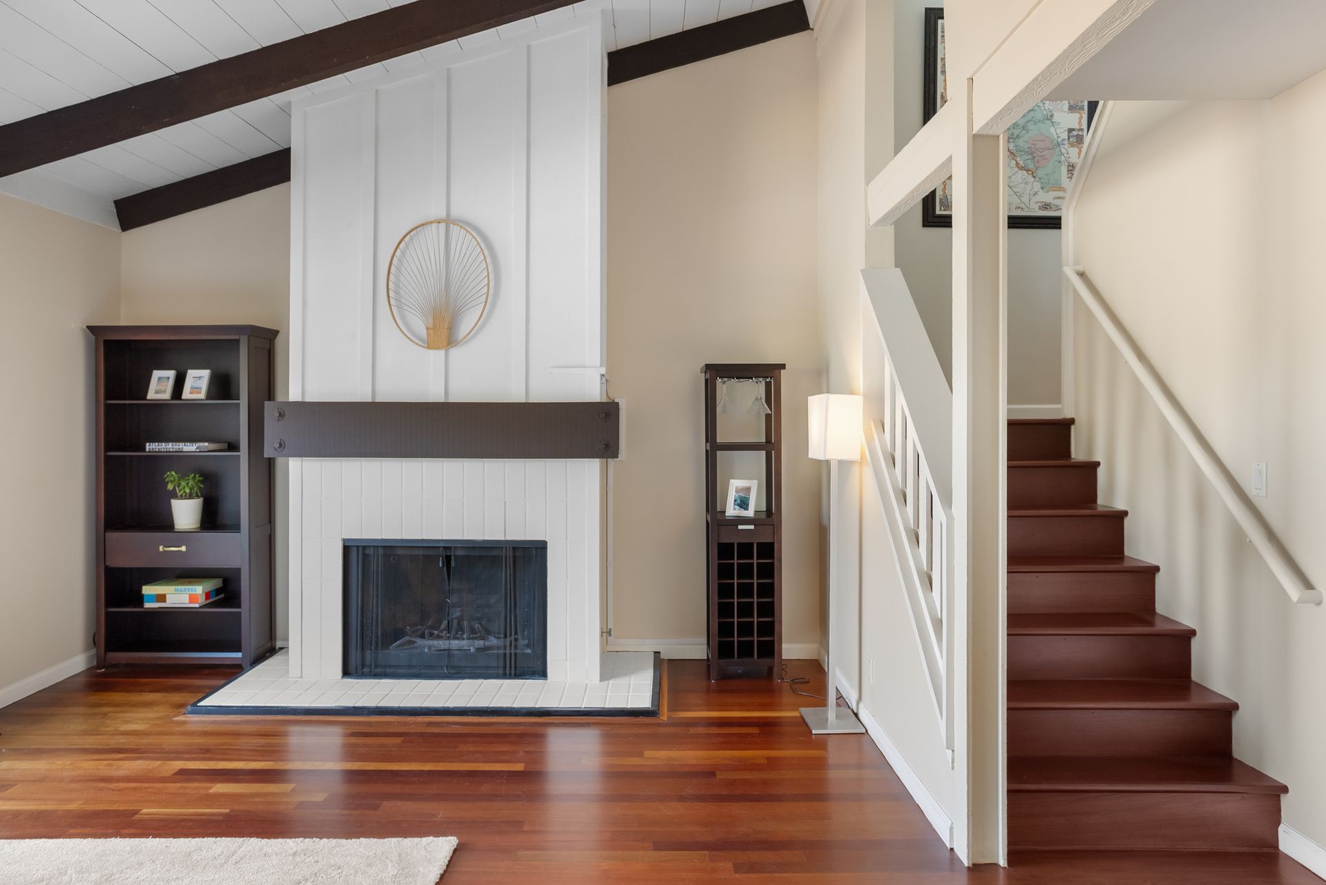fireplace 1st level Nevada St.