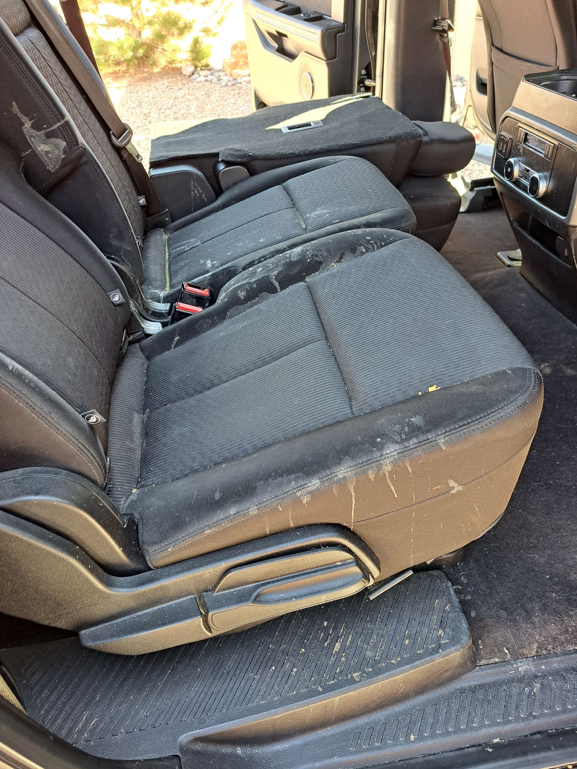 Before Interior Shampooing Ford Expedition In Albuquerque, Nm