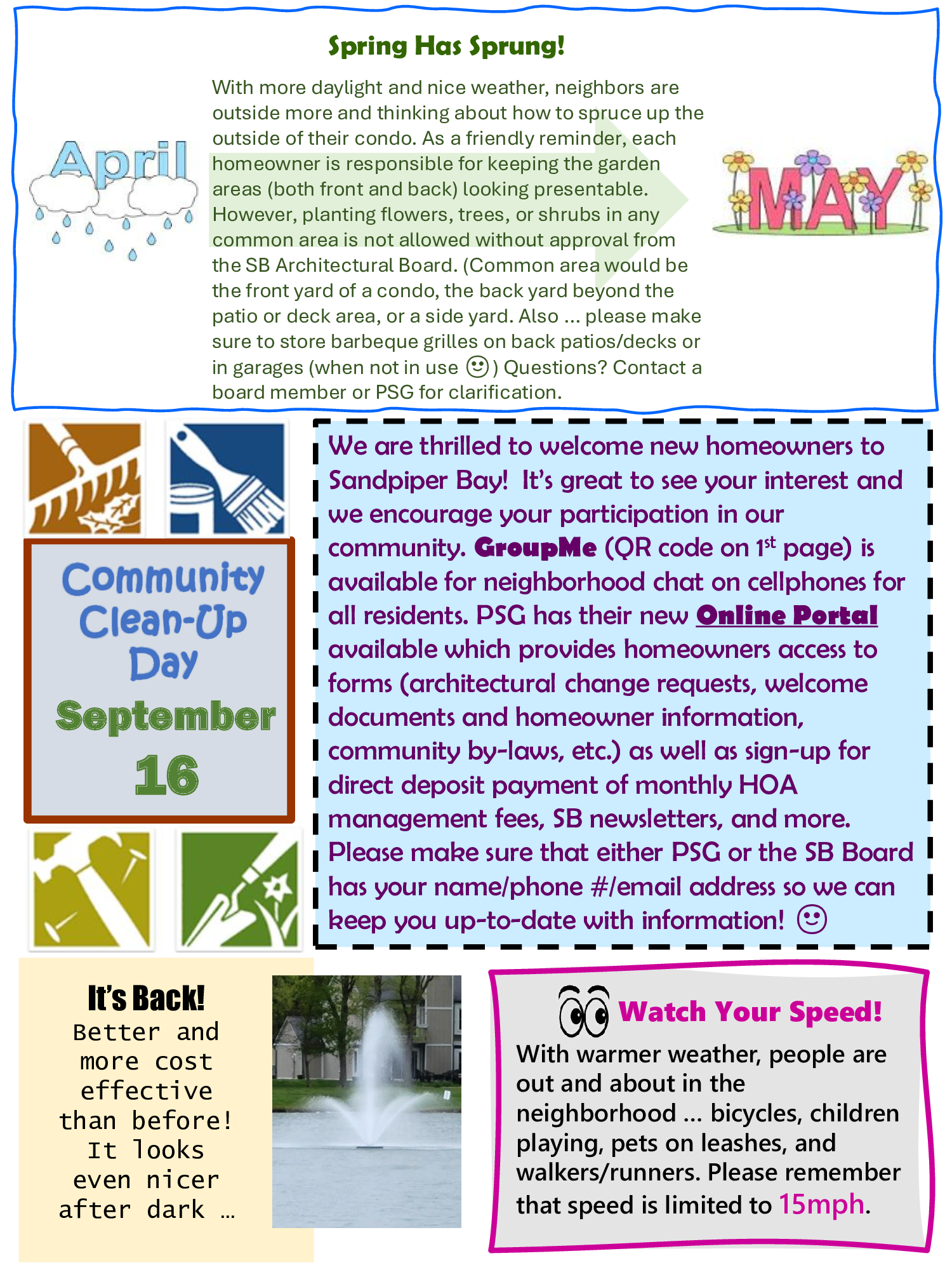 A flyer for a community clean up day in september