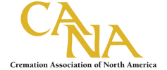 CANA logo with gold letters on a white background. 
