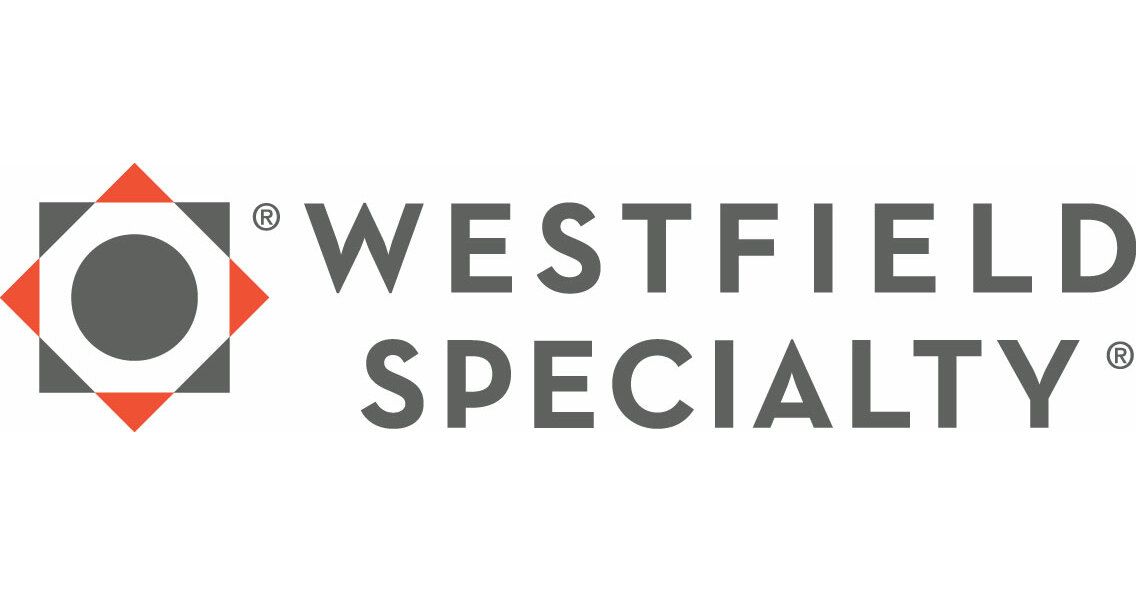 Westfield Specialty logo with gray text and orange geometric icon