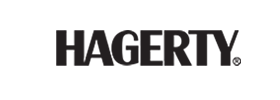 HAGERTY logo in bold black text on a white background