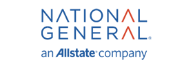 National General logo with blue text and “an Allstate company” underneath