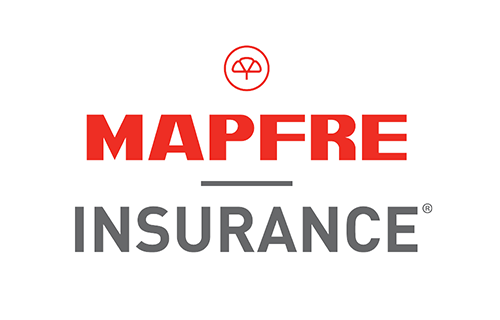 MAPFRE Insurance logo in red and gray on a white background