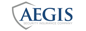 AEGIS Security Insurance Company logo in blue and gray