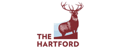 The Hartford logo with a maroon stag above the company name
