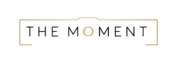 the logo for the moment portrait studio