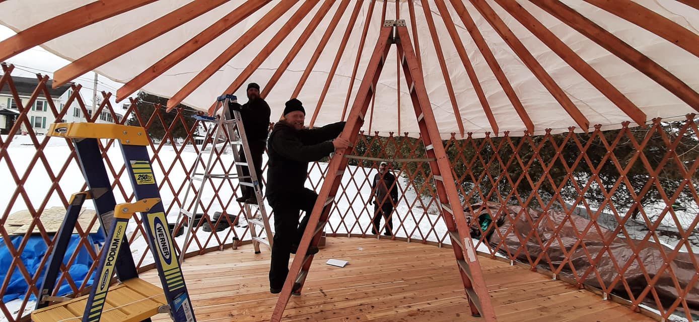 Community Restorative Justice Center: people working on a building