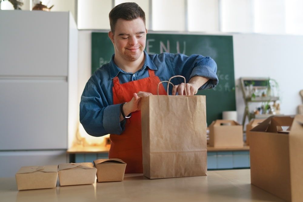 Man Taking Out The Groceries — Adaptive Care Pty Ltd In Tarneit, VIC