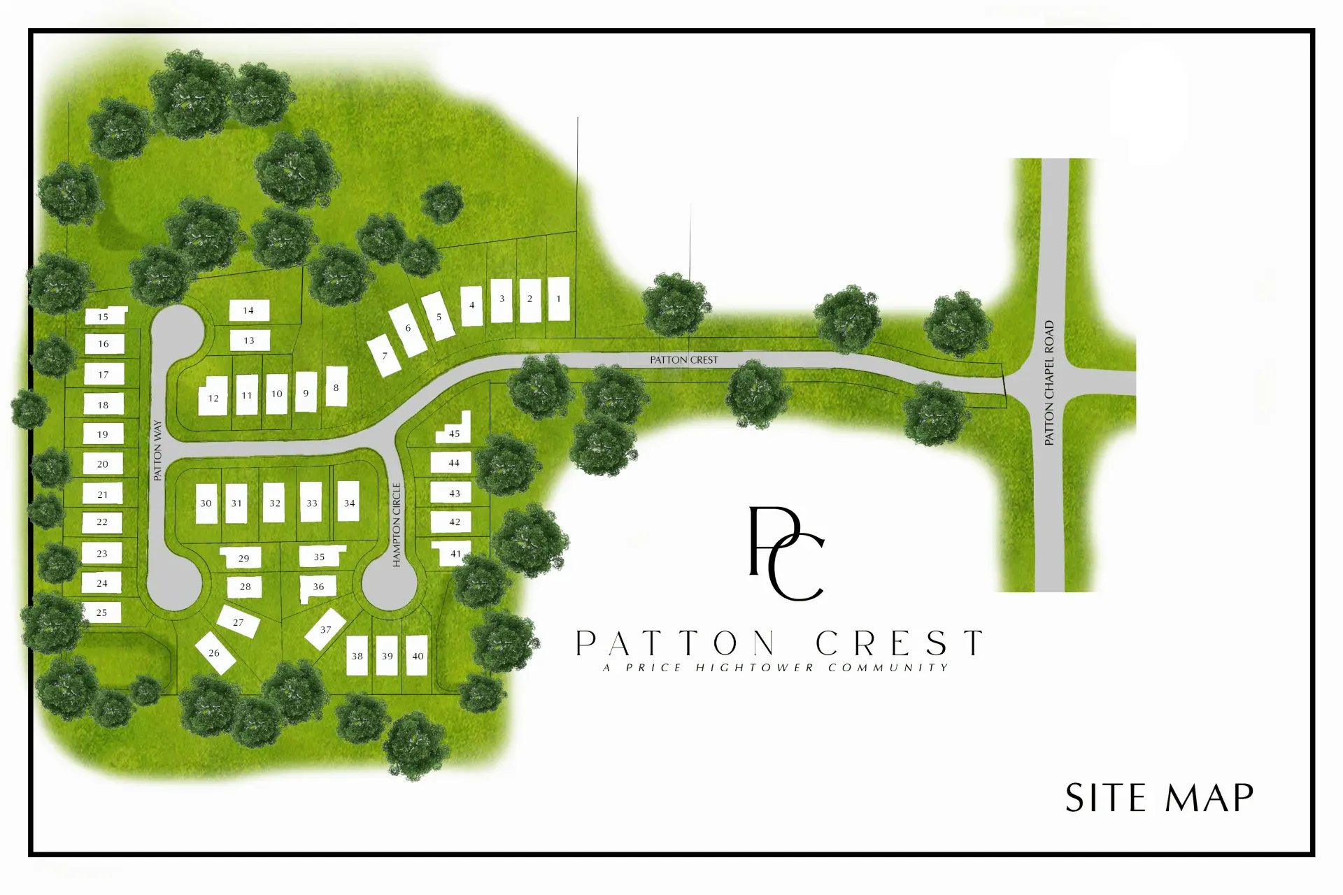 Patton Crest community by Fairin Realty