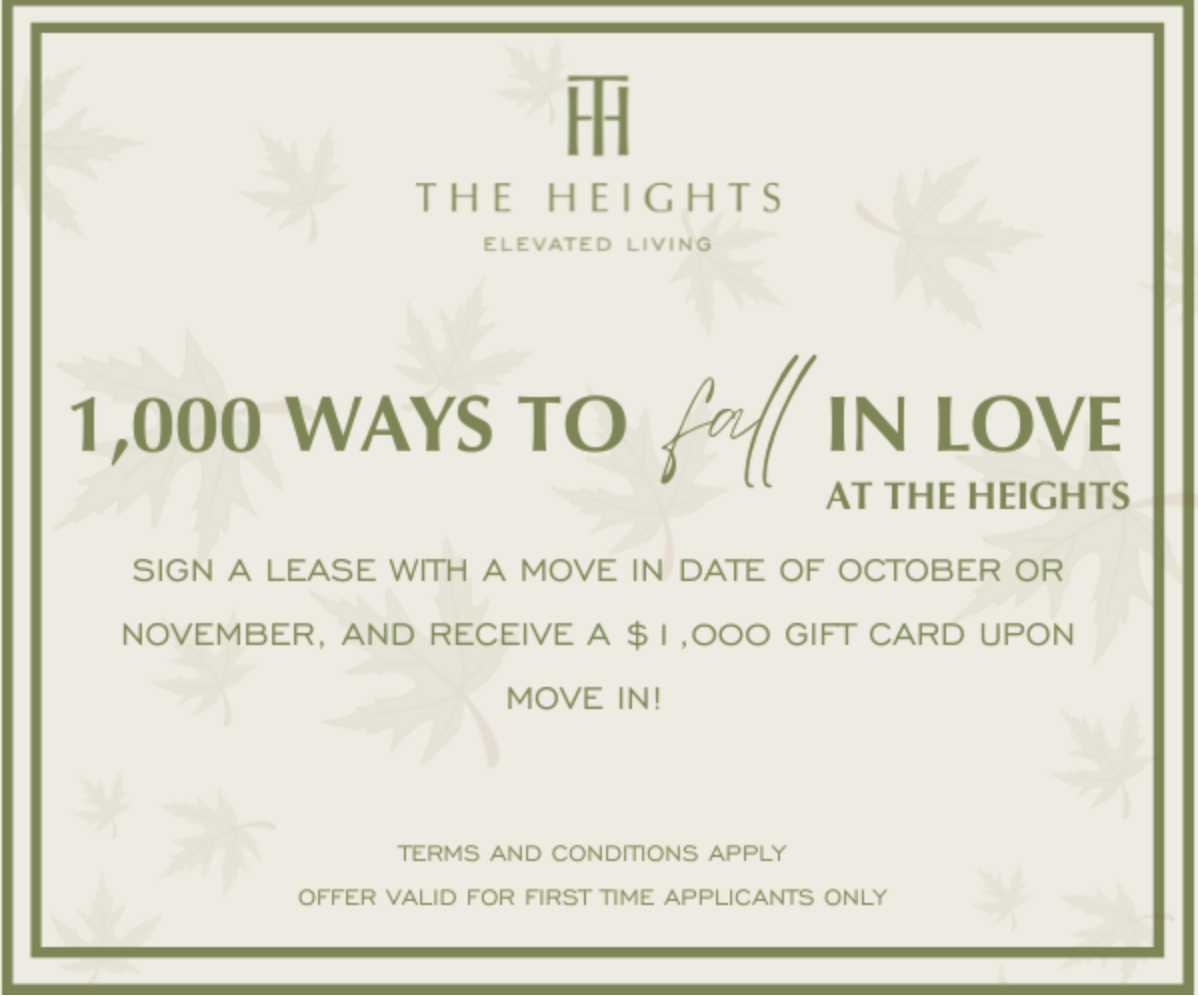 1,000 Ways to Fall in Love Promo at The Heights