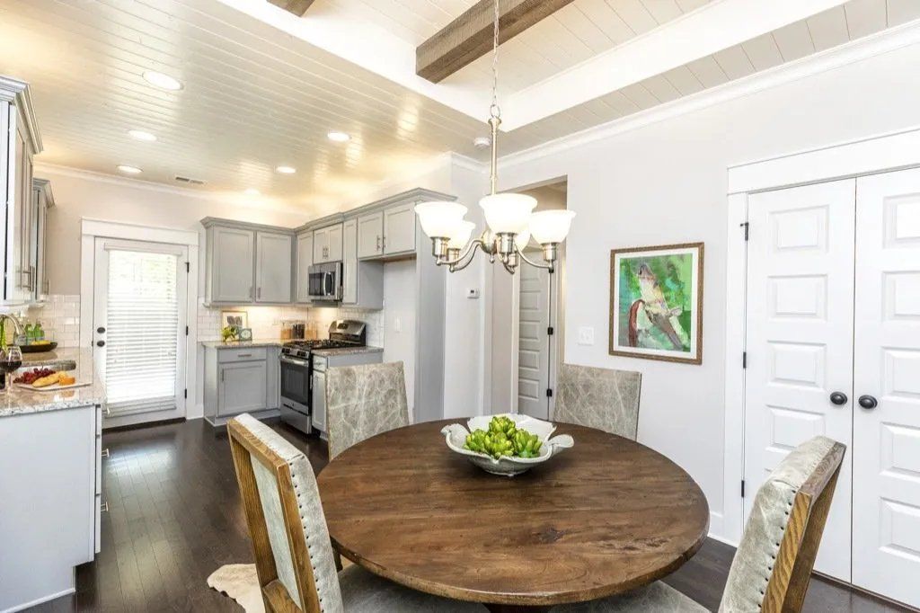 A kitchen in a new home for rent