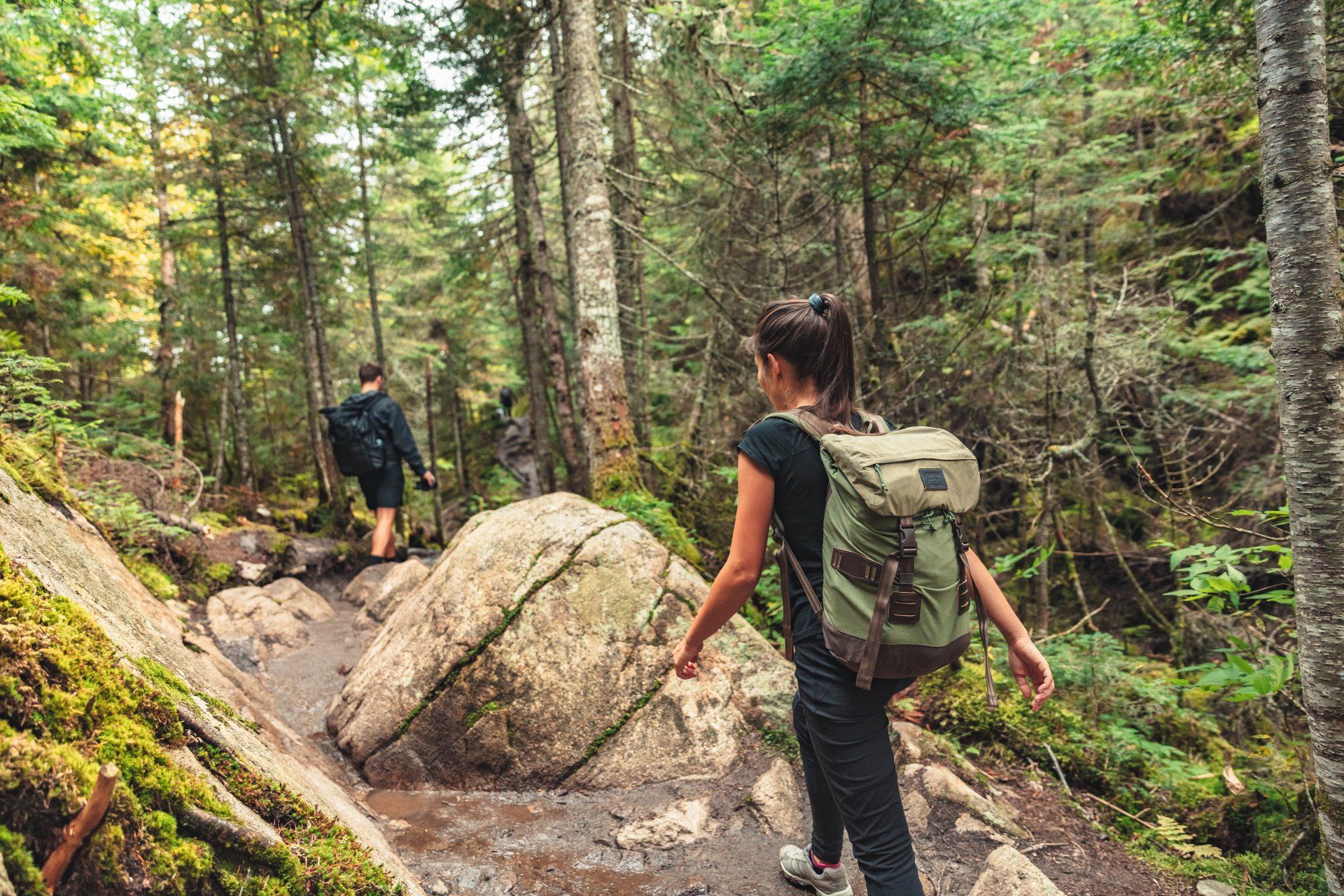 hiking in Pelham at Oak Mountain Maridav © Shutterstock