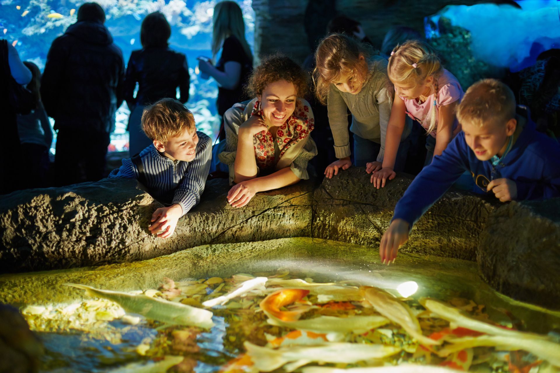 Family exploring McWane Science Center