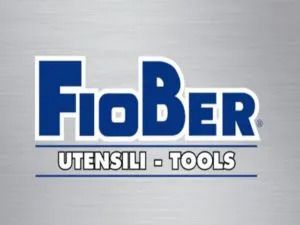 Logo FioBer in blu e bianco con la scritta “UTENSILI - TOOLS” su sfondo grigio.