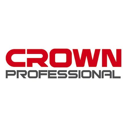 Logo CROWN PROFESSIONAL in rosso e grigio su sfondo bianco.