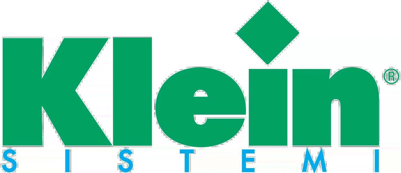 Logo Klein Tools in verde con un diamante sopra la