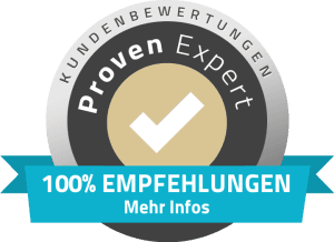 Proven Expert 100% Empfehlungen