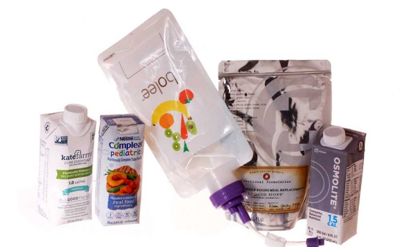 Bole Bag with Bolink Large Cap and commercial tube feeding nutrition