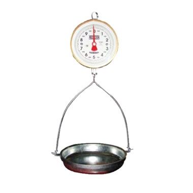 Báscula De Reloj Colgante Con Charola Galvanizada