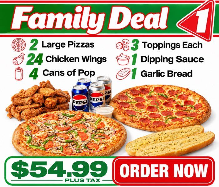 An advertisement for a family deal for $ 46.99