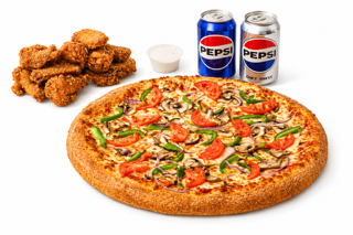 MAMAS LARGE PIZZA & 15 WINGS