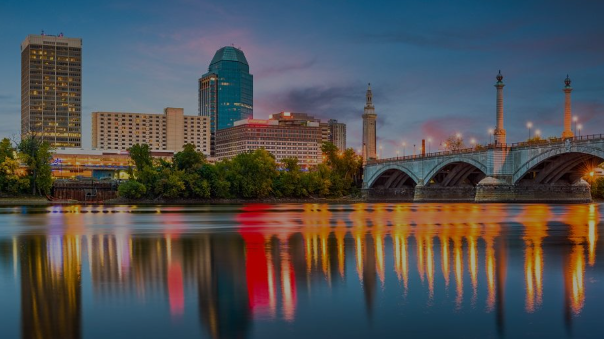 Skyline photo of city