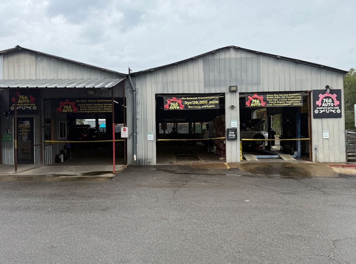 766 Auto Inc shop front on N Pleasant Valley Rd in Austin