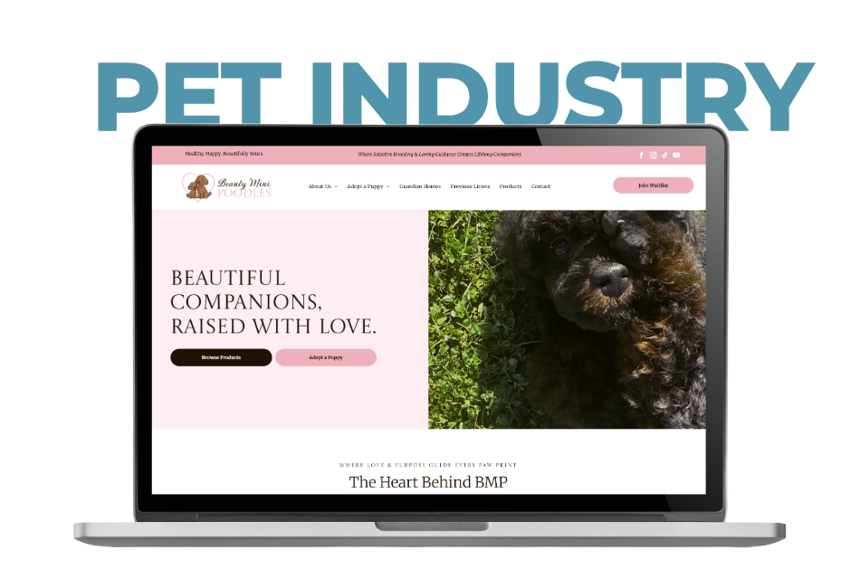 Dog Breeder Website for Pet Industry