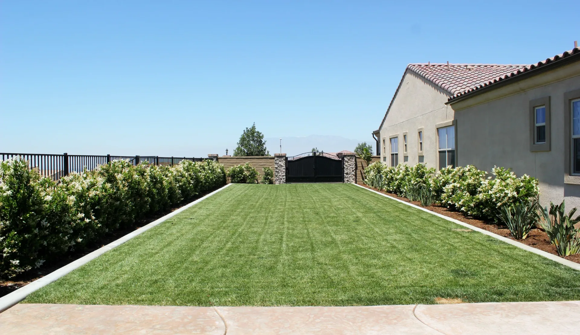 Superior Concrete Construction residential hardscape project in Riverside
