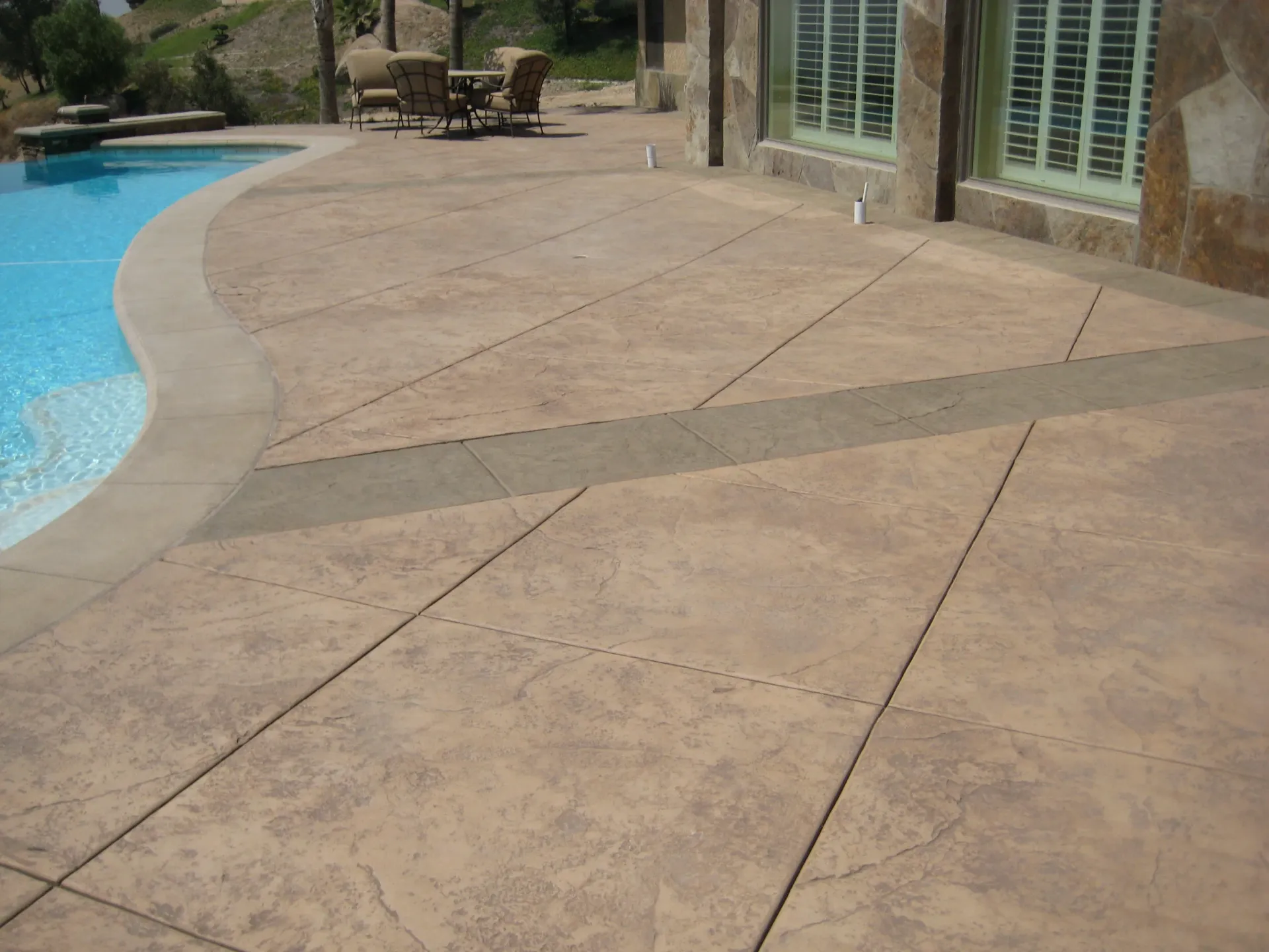 Riverside CA concrete pool patio by Superior Concrete Construction