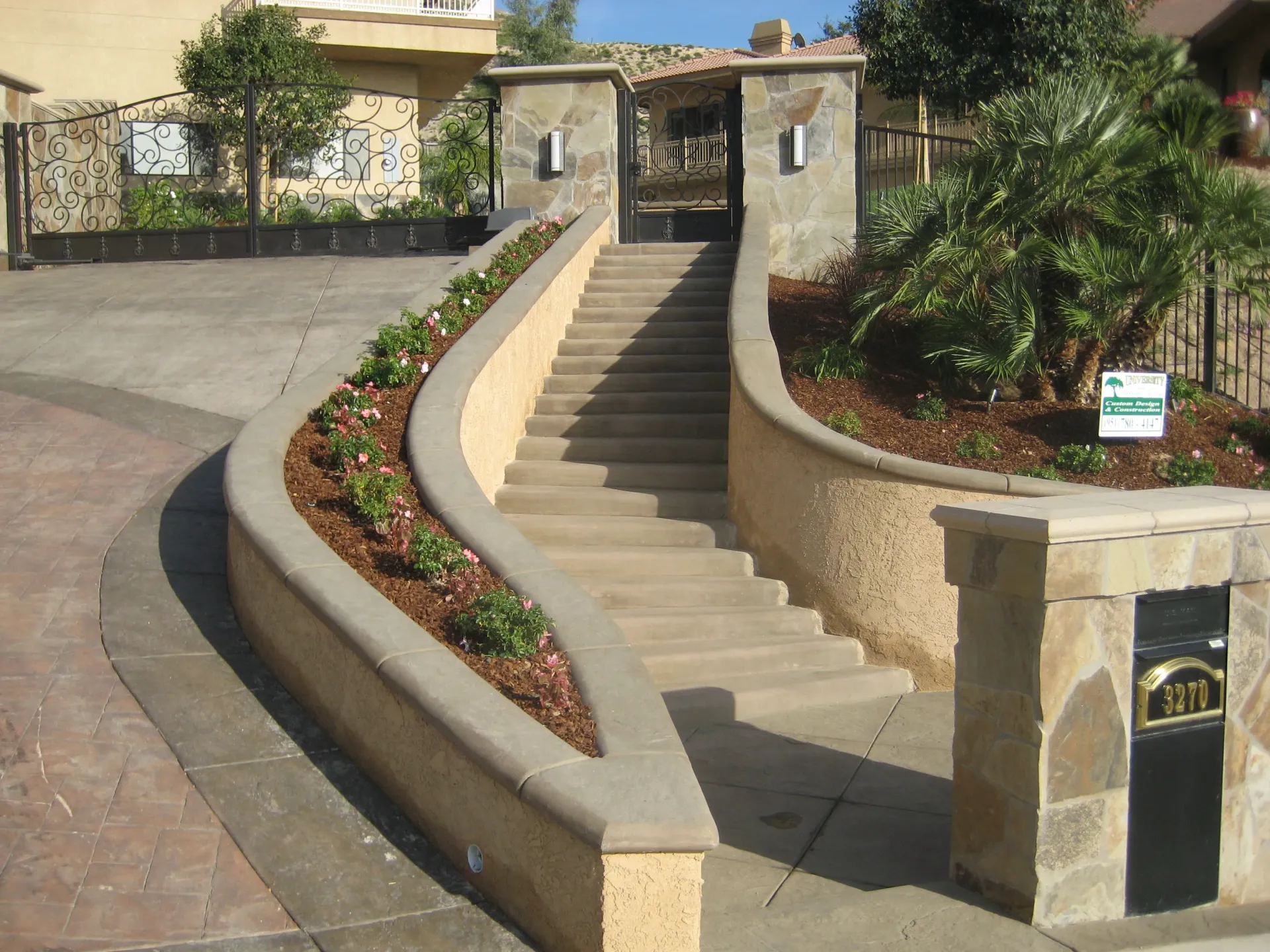 Riverside California concrete driveway expansion project