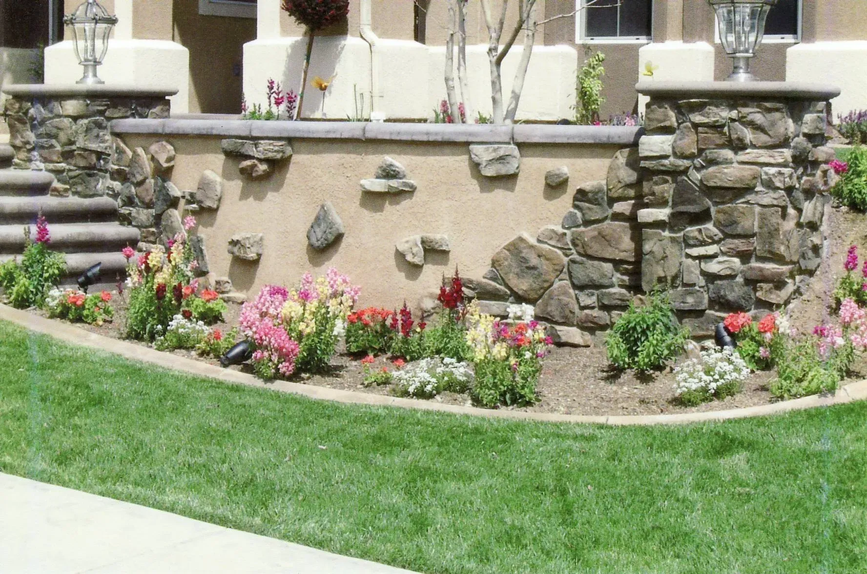 Superior Concrete Construction stamped concrete installation near Riverside CA