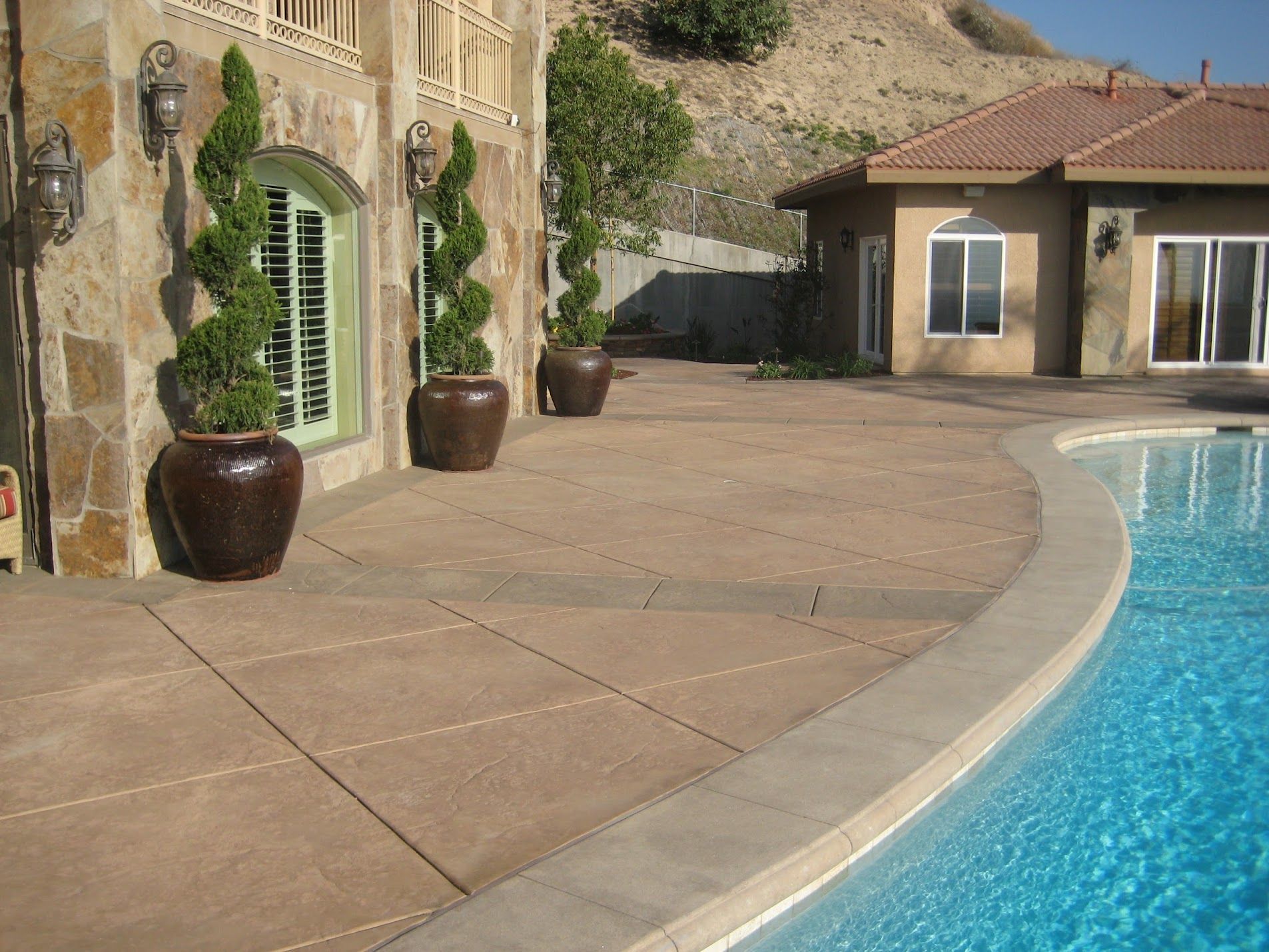 Decorative outdoor concrete design in Riverside California
