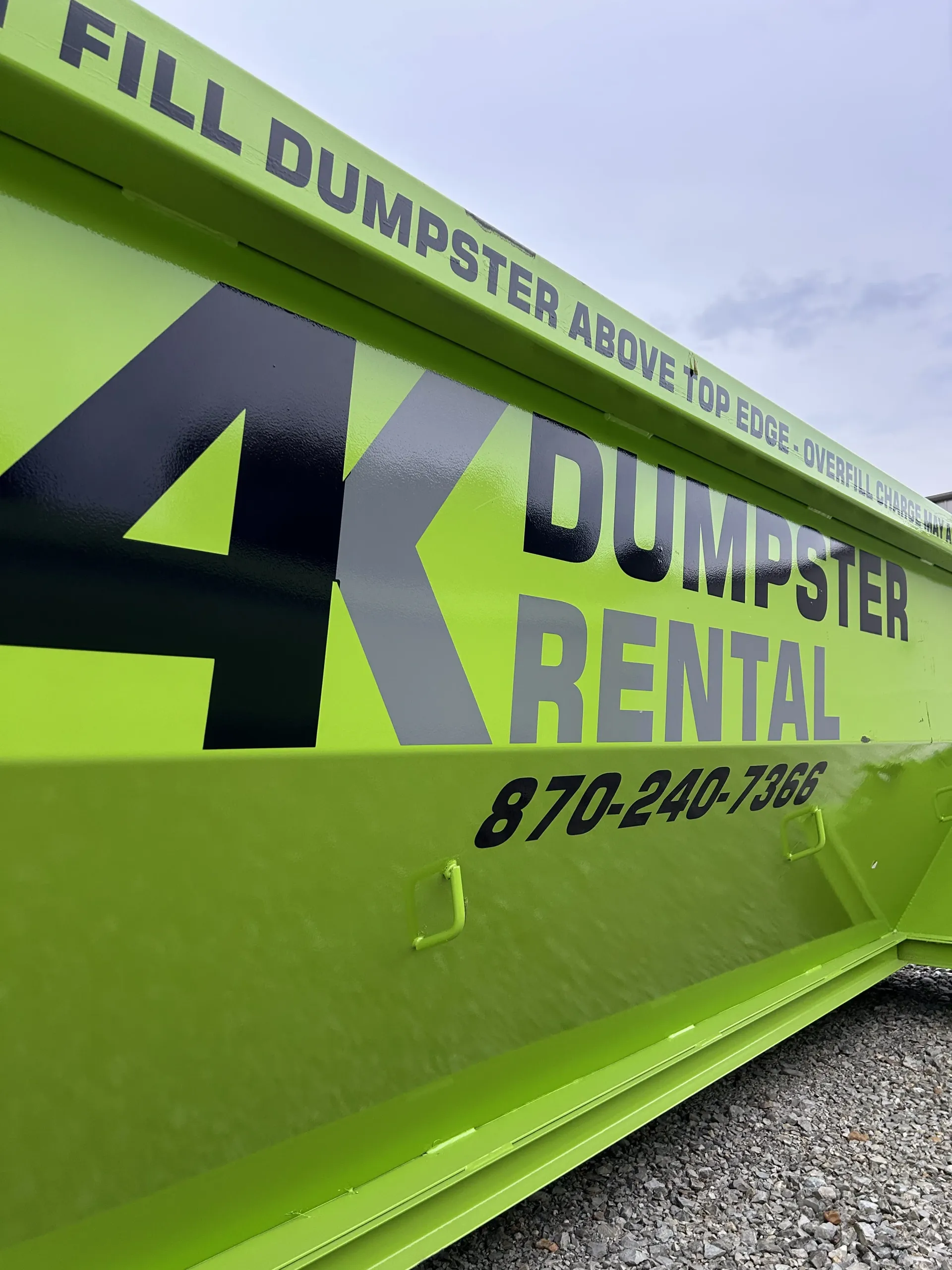 A poster showing how to rent from brimley site services.