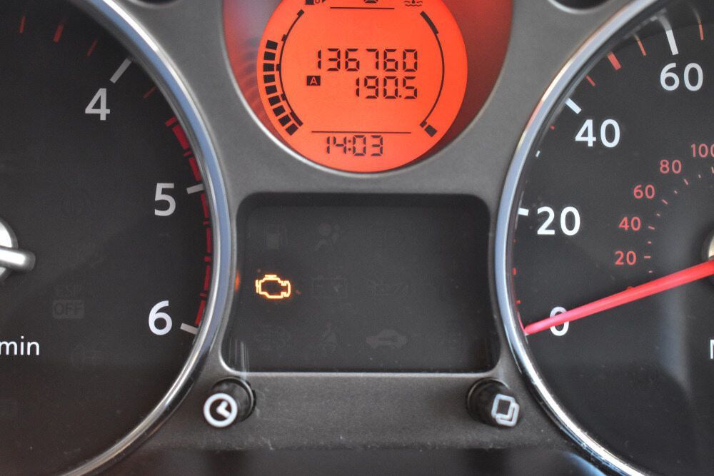 A Close Up of a Car Dashboard Showing a Check Engine Light — Motortorque Automotive in South Grafton, NSW