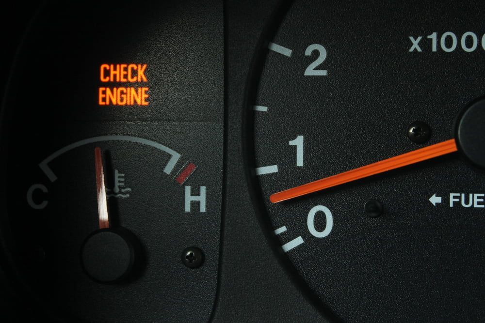A Close Up of a Check Engine Light on a Car Dashboard — Motortorque Automotive in South Grafton, NSW