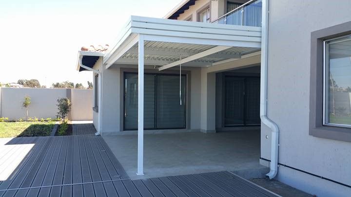 Adjustable Louvre Awnings installed by Blind & Shutter City in Pretoria East.