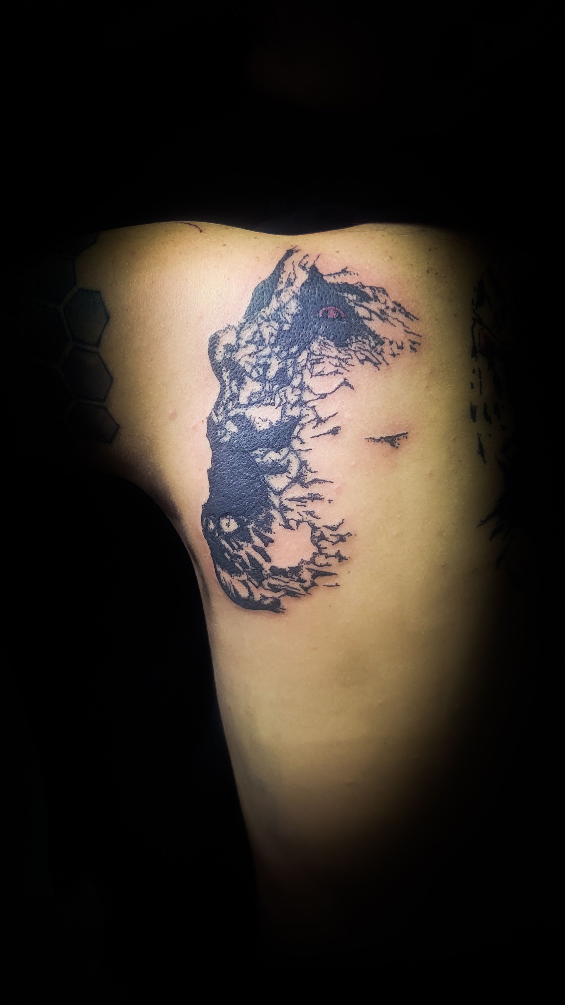 A tattoo by Richard in Fort Worth, TX at The Bearded Moon Tattoo Studio