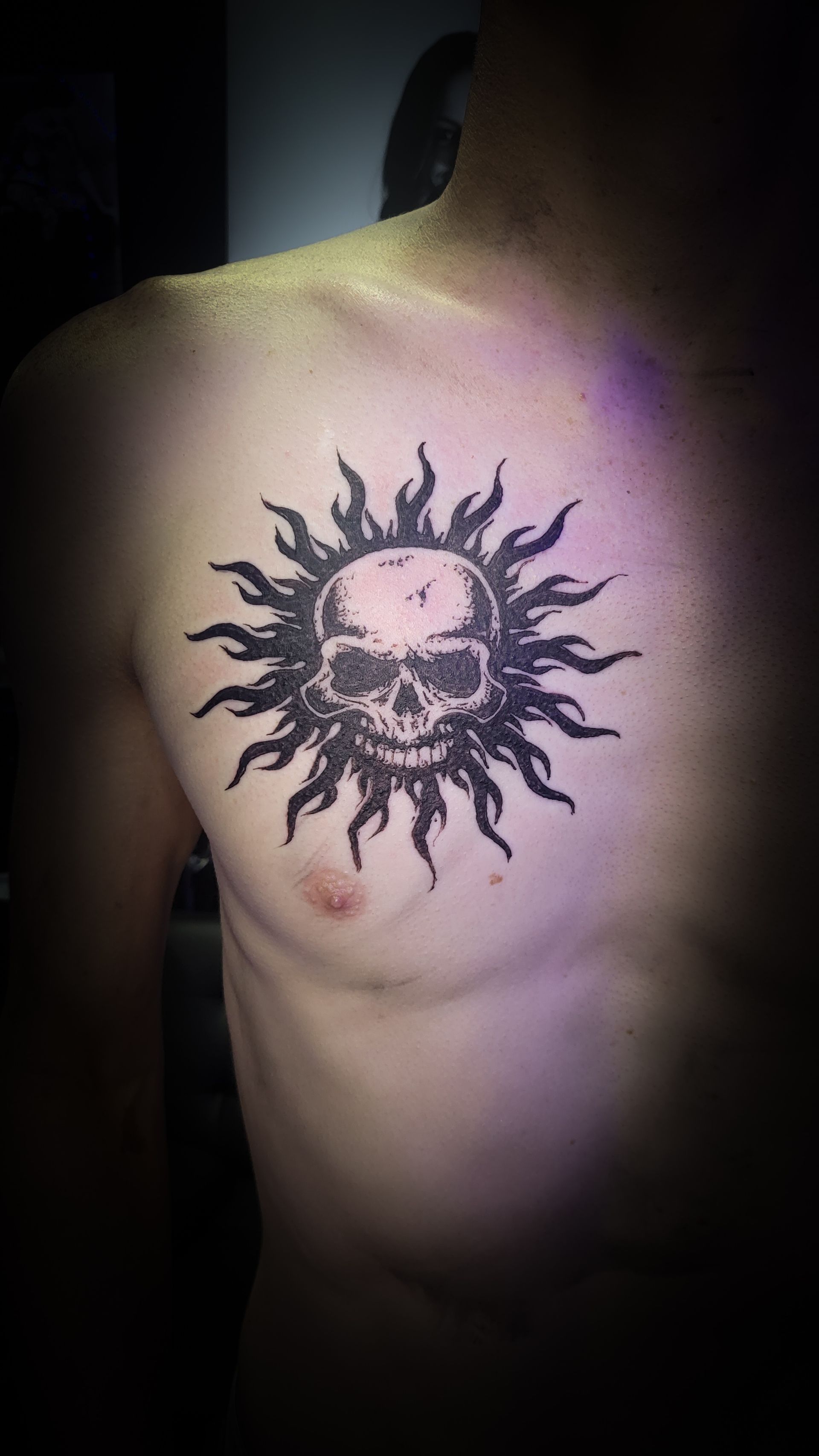 A tattoo by Richard in Fort Worth, TX at The Bearded Moon Tattoo Studio
