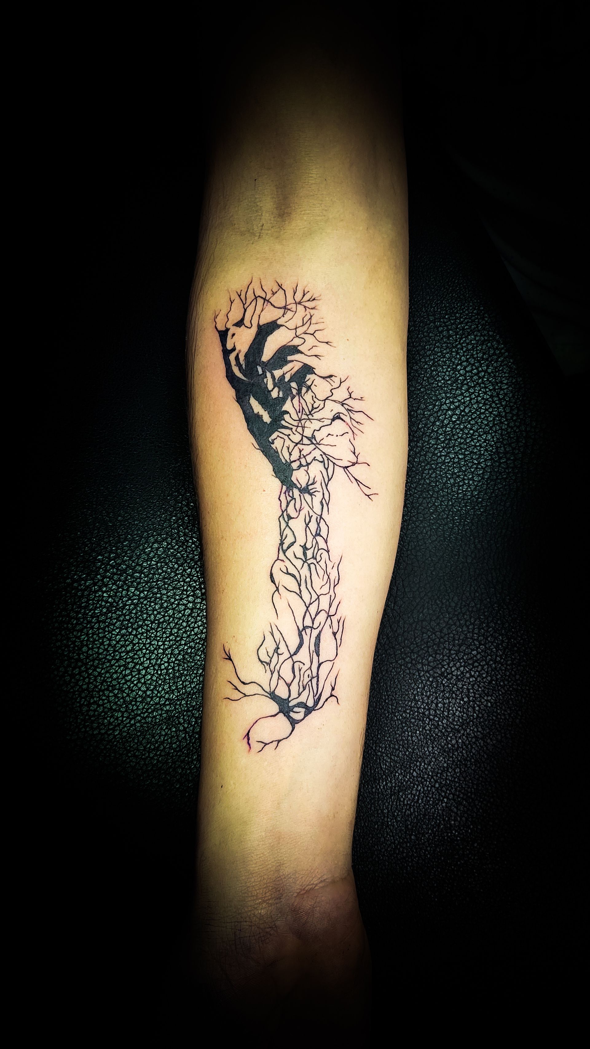 A tattoo by Richard in Fort Worth, TX at The Bearded Moon Tattoo Studio