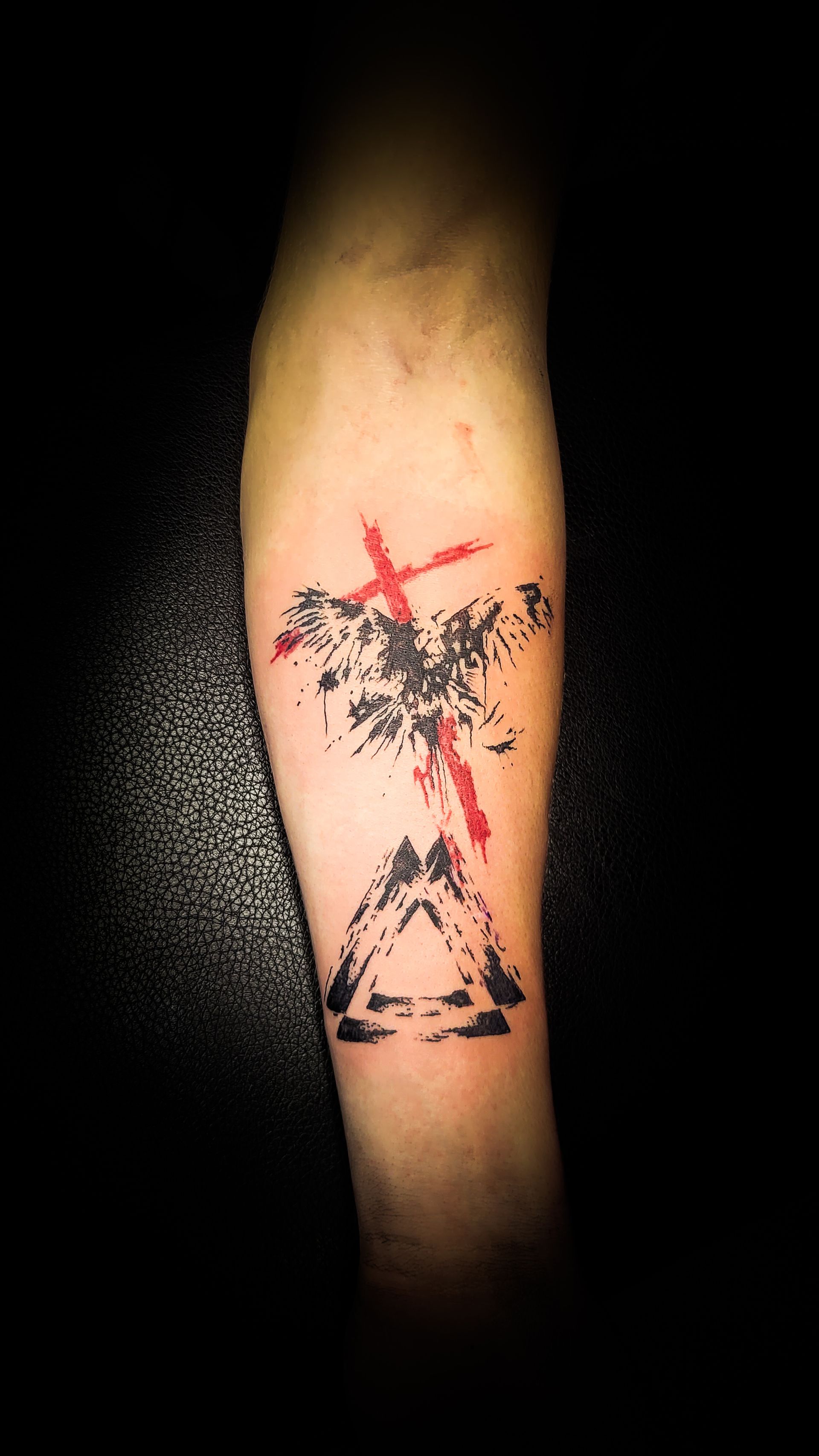 A tattoo by Richard in Fort Worth, TX at The Bearded Moon Tattoo Studio