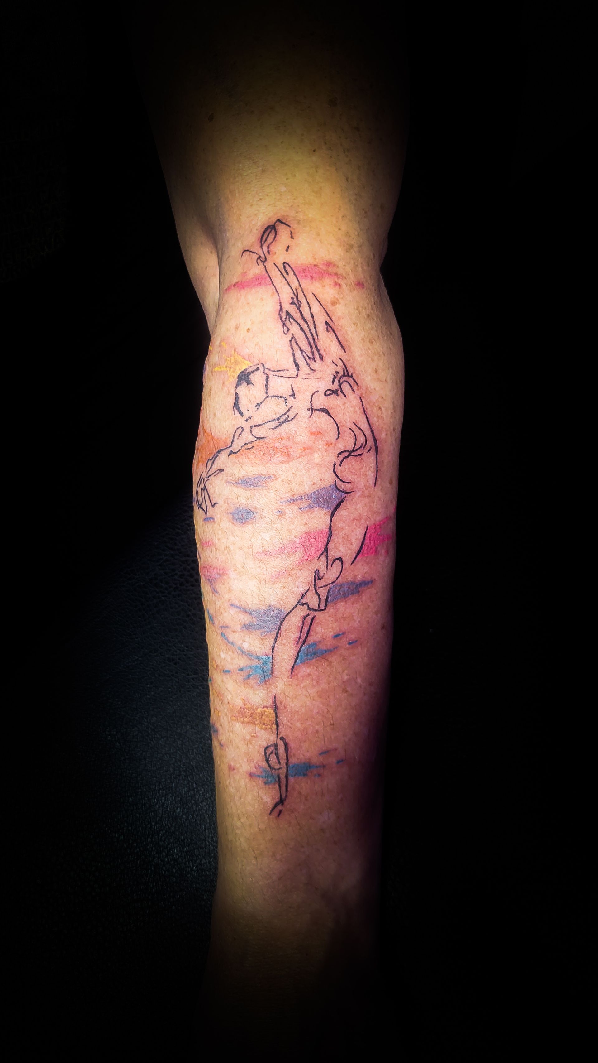 A tattoo by Richard in Fort Worth, TX at The Bearded Moon Tattoo Studio