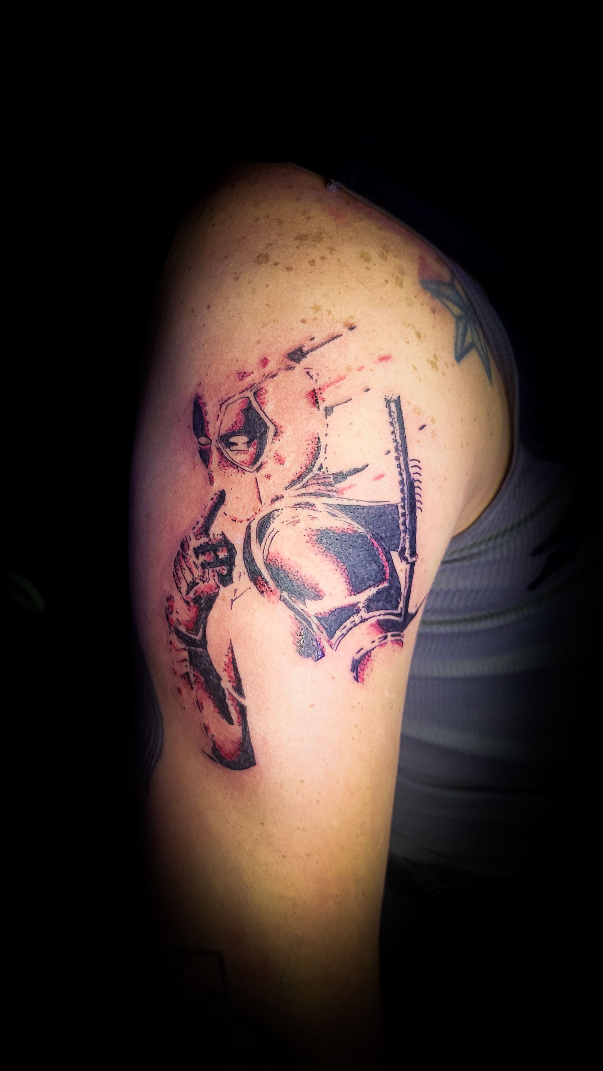 A tattoo by Richard in Fort Worth, TX at The Bearded Moon Tattoo Studio