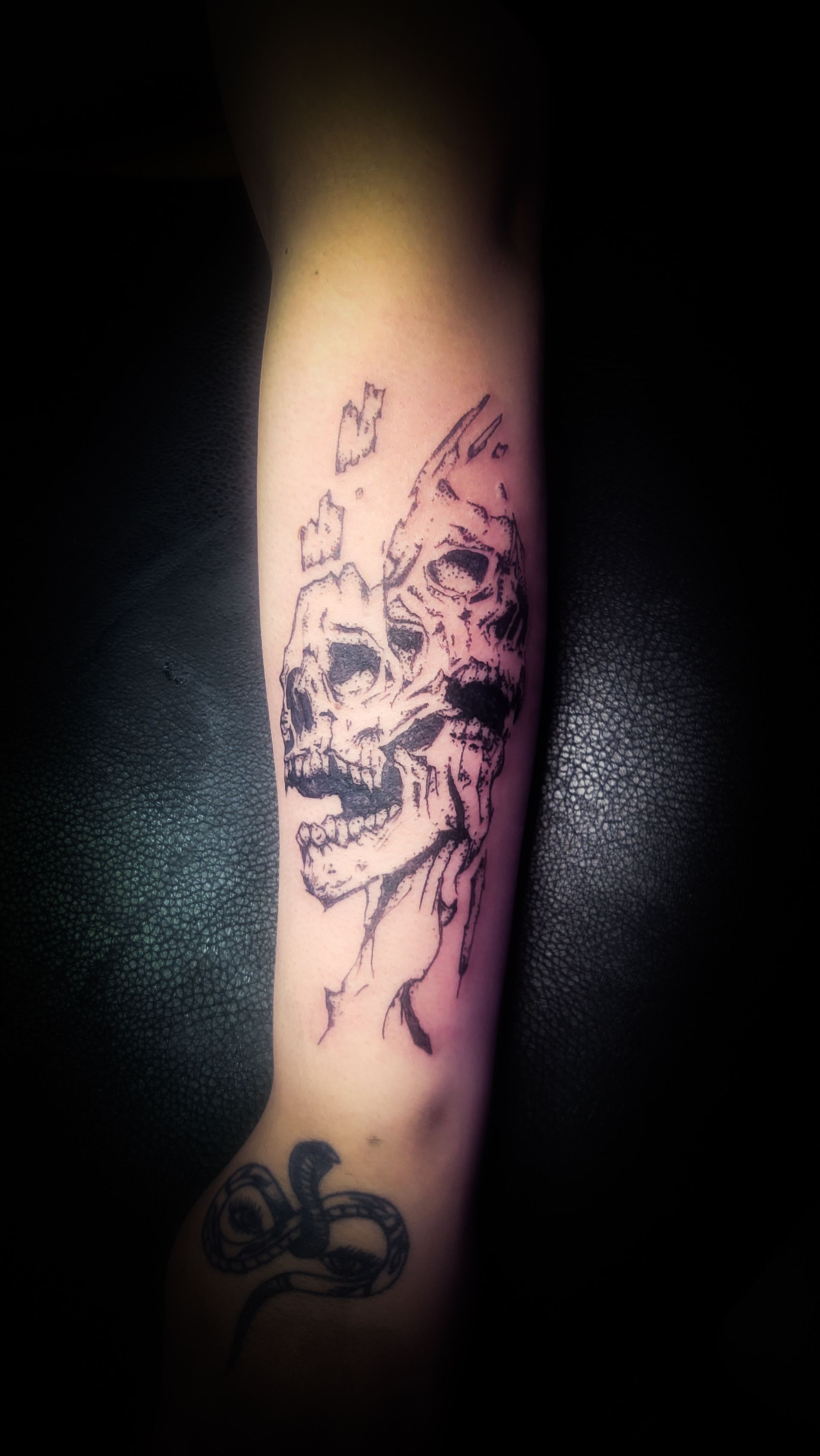 A tattoo by Richard in Fort Worth, TX at The Bearded Moon Tattoo Studio