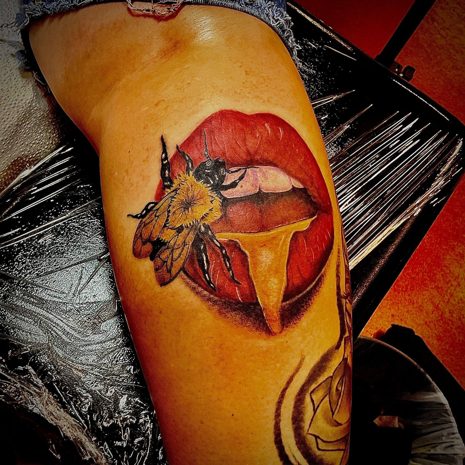 A tattoo by Brandon in Fort Worth, TX at The Bearded Moon Tattoo Studio