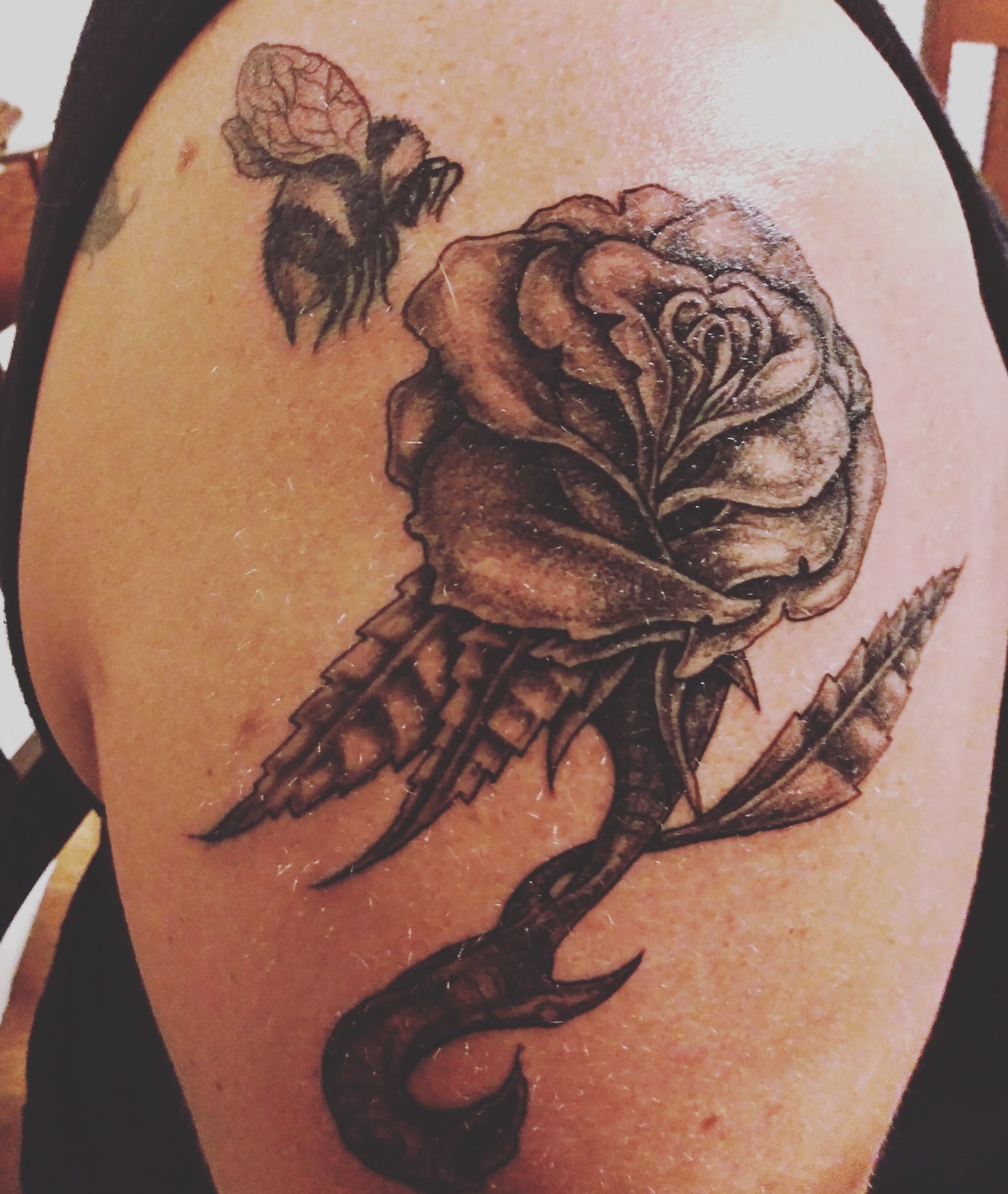A tattoo by Brandon in Fort Worth, TX at The Bearded Moon Tattoo Studio